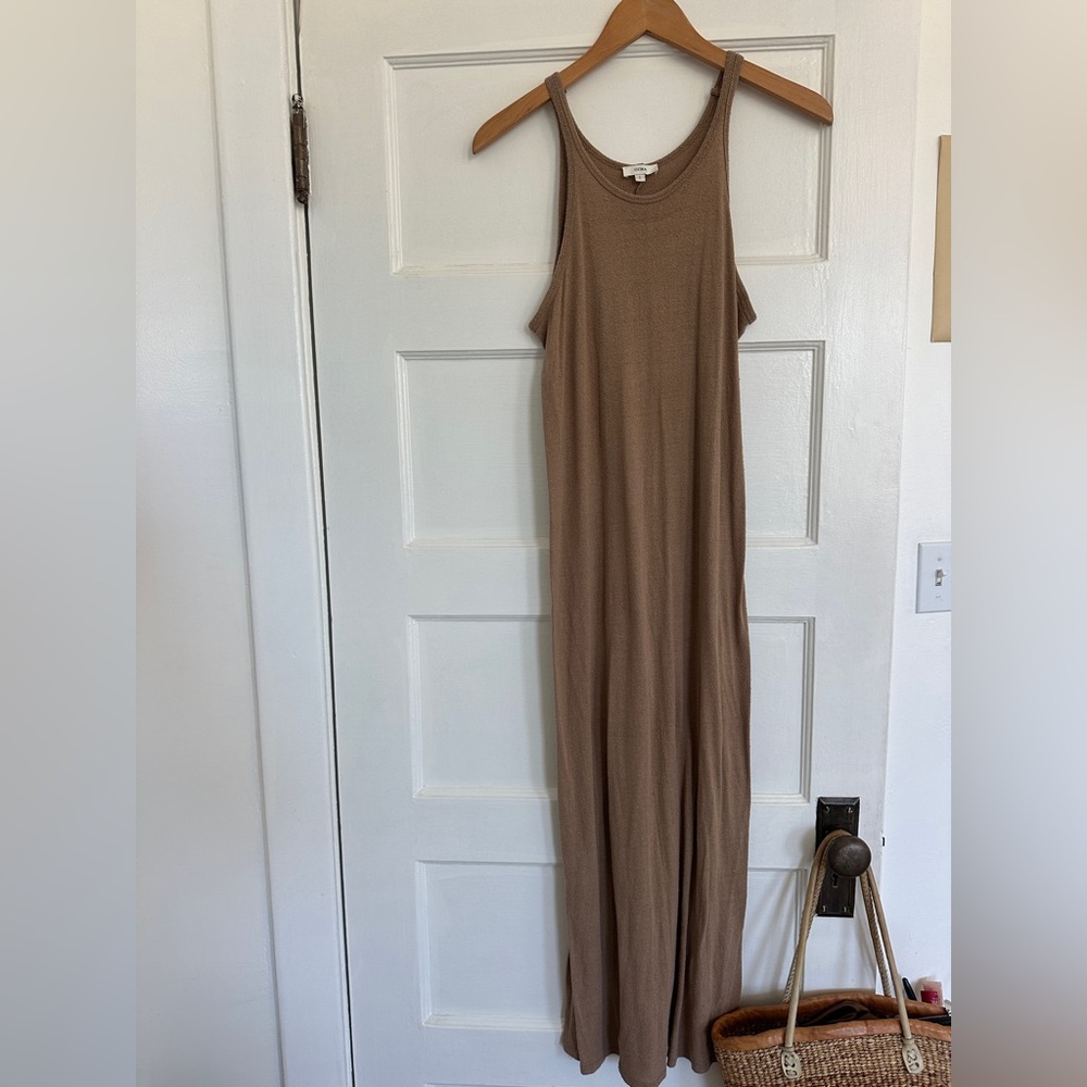 OZMA Brown Sleeveless Maxi Dress
